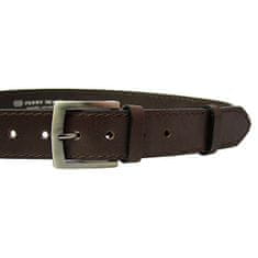 Penny Belts Pánský kožený opasek 25-1-40 brown (Délka pásku 95 cm)