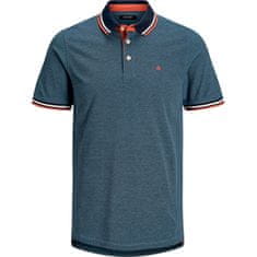 Jack&Jones Pánské polo triko Slim Fit JJEPAULOS 12136668 Denim Blue (Velikost S)