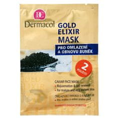 Dermacol Omlazující maska s kaviárem (Gold Elixir Caviar Face Mask) 2 x 8 g