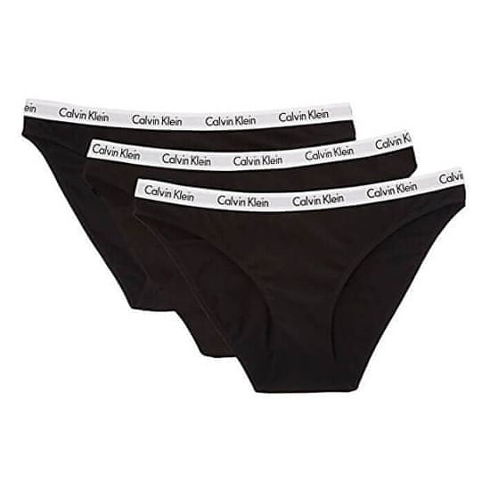 Calvin Klein 3 PACK - dámské kalhotky Bikini QD3588E-001