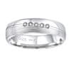Snubní stříbrný prsten Presley pro ženy QRZLP012W (Obvod 59 mm)