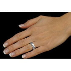 Silvego Snubní stříbrný prsten Amora pro ženy QRALP130W (Obvod 55 mm)
