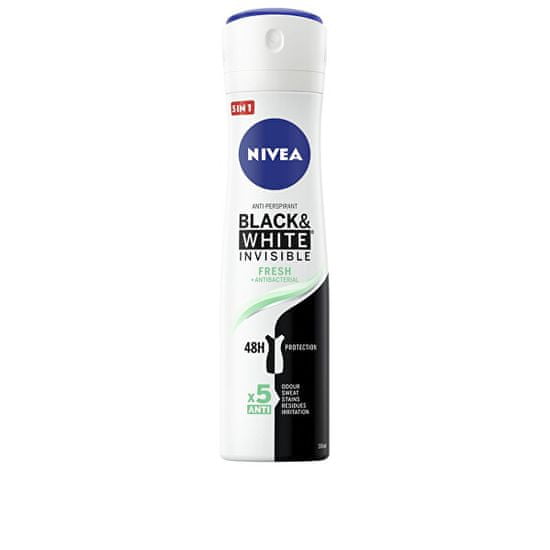 Nivea Antiperspirant ve spreji Invisible For Black & White Fresh 150 ml