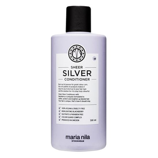 Maria Nila Hydratační kondicionér neutralizující žluté tóny vlasů Sheer Silver (Conditioner)