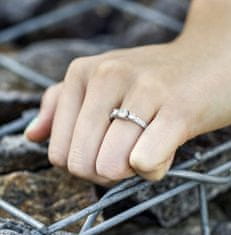 Beneto Stříbrný prsten s krystaly AGG197 (Obvod 58 mm)
