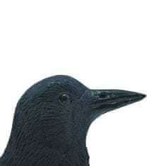 Vidaxl Ubbink figurka havrana, černá, 27 cm, 1382523