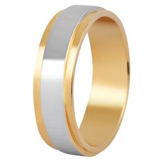 Beneto Exclusive Pánský bicolor prsten z oceli SPP05 (Obvod 64 mm)
