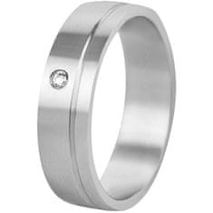 Beneto Exclusive Dámský prsten z oceli s krystelem SPD06 (Obvod 57 mm)