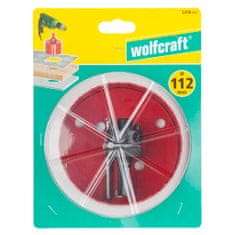 Greatstore wolfcraft bimetalová pila na otvory, 112 mm, červená, 5496000