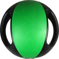 Vidaxl Pure2Improve Medicinský míč s držadly, 2 kg, zelený