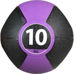 shumee Pure2Improve Medicinský míč s držadly, 10 kg, fialový