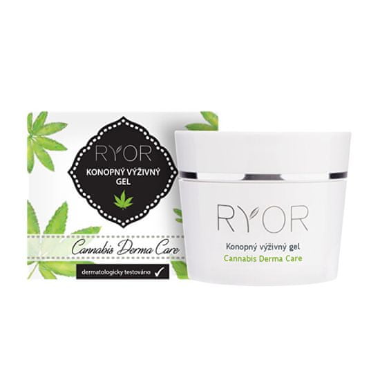 RYOR Konopný výživný gel 1 % Cannabis Derma Care 50 ml