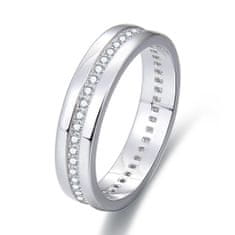 Beneto Stříbrný prsten se zirkony AGG330 (Obvod 50 mm)