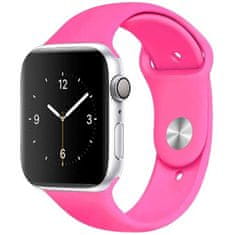 Silikonový řemínek pro Apple Watch - Barbie růžová 42/44/45/49 mm - S/M