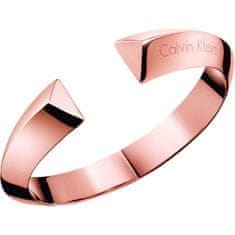 Calvin Klein Otevřený ocelový náramek Shape KJ4TPD10010 (Rozměr 5,4 x 4,3 cm - XS)