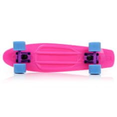 MTR Pennyboard 56 cm AL truck NEONOVĚ RŮŽOVÁ-MODRÁ S-110