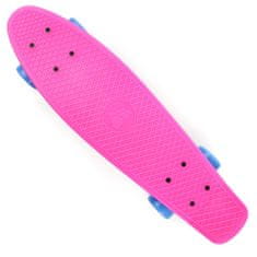 MTR Pennyboard 56 cm AL truck NEONOVĚ RŮŽOVÁ-MODRÁ S-110