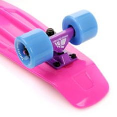 MTR Pennyboard 56 cm AL truck NEONOVĚ RŮŽOVÁ-MODRÁ S-110