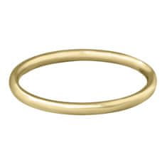 Troli Pozlacený minimalistický prsten z oceli Gold (Obvod 54 mm)
