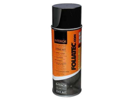 Foliatec barva na interiér - Interior Color Spray 400ml, barva černá matná