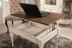 Taranko Konferenční stolek s úložným prostorem Florencja FL-S3 - vanilka / dub Florencja