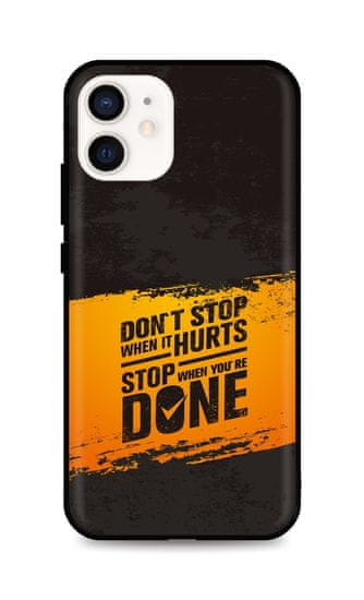 TopQ Kryt iPhone 12 mini silikon Don´t Stop 54243