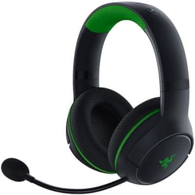 herní sluchátka razer kaira for xbox Bluetooth mobilní hraní xbox hraní pohodlná 15h výdrž na nabití baterie mikrofon na ohebném raménku triforce titanum měniče špičkový zvuk potlačování hluků při snímání hlasu moderní herní design