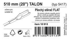 Compass Stěrač FLAT BULK (TALON) 20"/510mm