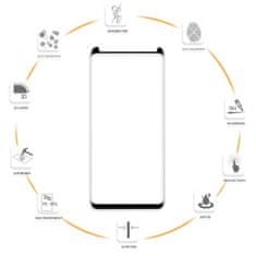 VMAX Ochranné tvrzené sklo na displej pro Samsung Galaxy S8, černý rámeček