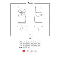 Obsessive Košilka Swanita chemise L/XL černá