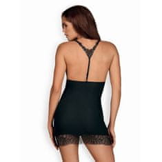 Obsessive Elegantní košilka Chiccanta chemise L/XL černá