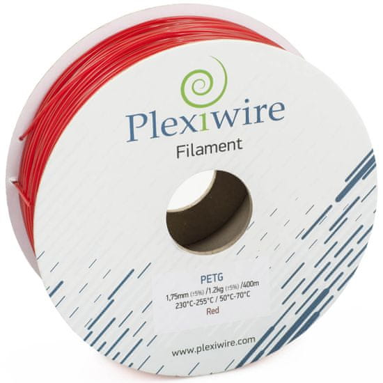 Plexiwire PETG červená 1.75mm, 300m/0,9kg