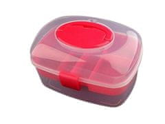 Kraftika 1ks pink plastový box / kufřík, ochranné obaly boxy