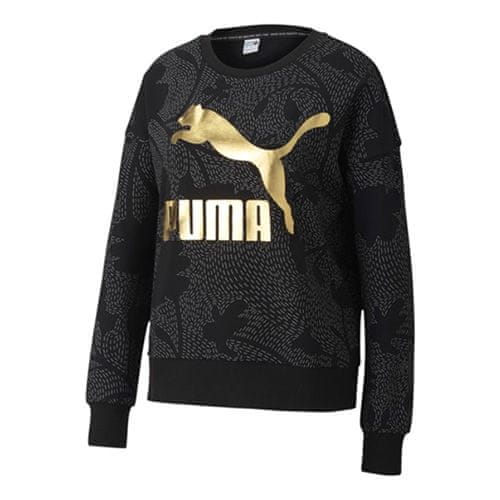 Puma Classics Graphics AOP Crew Sweat, 597728 | 01 | Female | black | XS