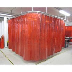 CEPRO Ochranný svařovací závěs Orange (červený) 140x280cm