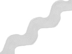 Kraftika 9m off white prýmek / hadovka šíře 20mm široká, hadovky
