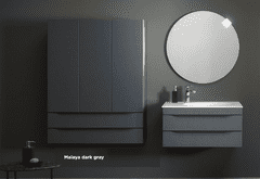 KOLPA-SAN skříňka do koupelny s umyvadlem MALAYA OUM 100, tmavě šedá