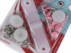 Kraftika 10karta růžová roland style 11 mm, nýtovací druky