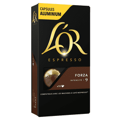 L'Or Espresso Forza 10 hliníkových kapslí kompatibilních s kávovary Nespresso®*