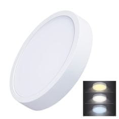 Solight Solight LED mini panel CCT, přisazený, 24W, 1800lm, 3000K, 4000K, 6000K, kulatý WD174