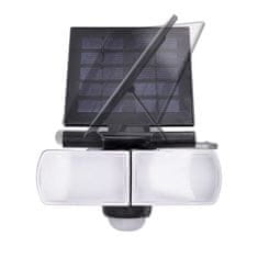 Solight Solight LED solární osvětlení se senzorem, 8W, 600lm, Li-on, černá WO772