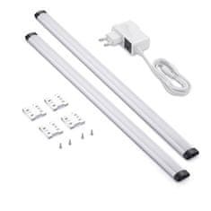 Solight Solight LED dotykové podlinkové a nábytkové svítidlo stmívatelné, 2x 5W, 4100K, 2x 50cm WO216