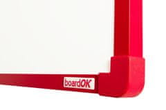 VISION Bílá keramická tabule boardOK 60x45 - červená