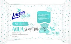 LINTEO Vlhčené ubrousky Baby AQUA Sensitive 5x 48ks