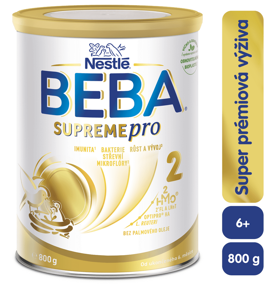 BEBA SUPREMEpro 2, mléčná kojenecká výživa 800 g