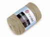 Kraftika 1ks (793) zelenkavá pletací příze macrame cotton 250 g