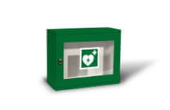 KOVO-LEMINI Skříňka na defibrilátor (AED) - MALÁ, BEZ ALARMU, ZELENÁ