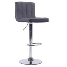 KONDELA Barová židle Hilda - šedá/černá/chrom