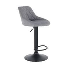 KONDELA Barová židle Terkan - šedá/černá