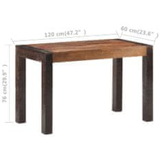 Vidaxl Jídelní stůl 120 x 60 x 76 cm masivní hrubé mangovníkové dřevo